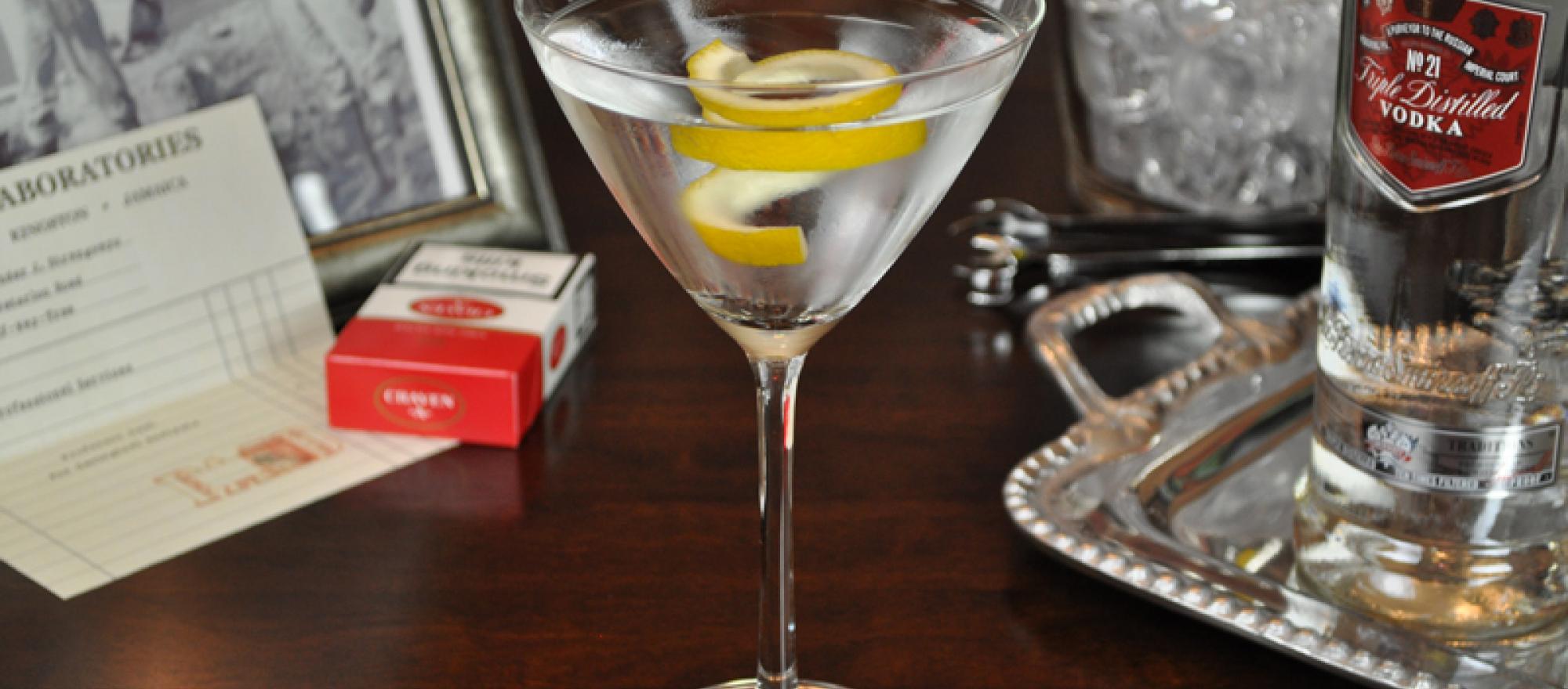 The Cocktails of James Bond The Vodka Martini Business Jet Traveler