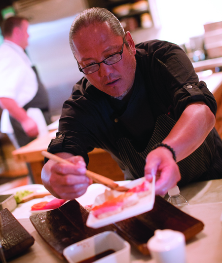 sushi-sake-and-wheels-up-business-jet-traveler