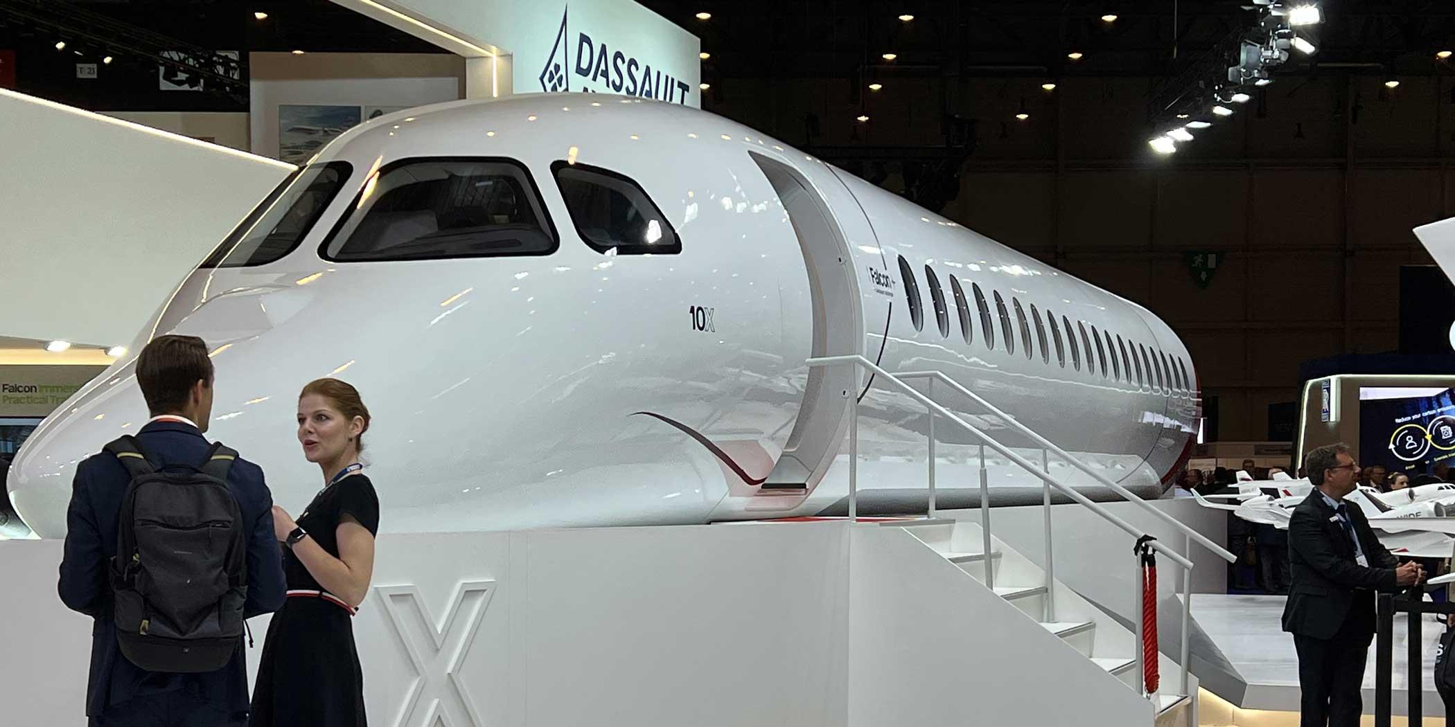Dassault Falcon 10X mock-up. Photo: Alena Korenkov 