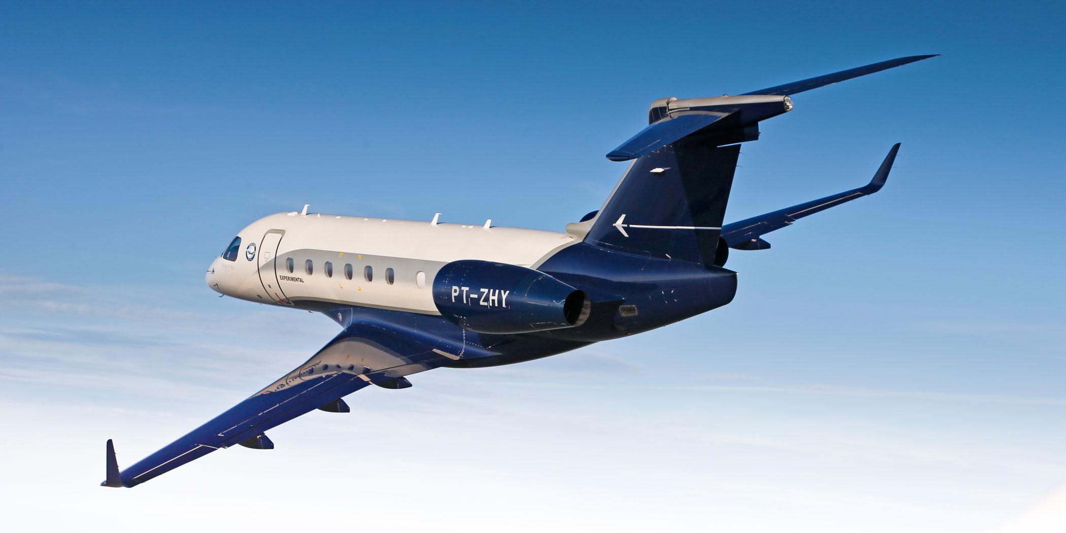Embraer’s Legacy 500 in flight