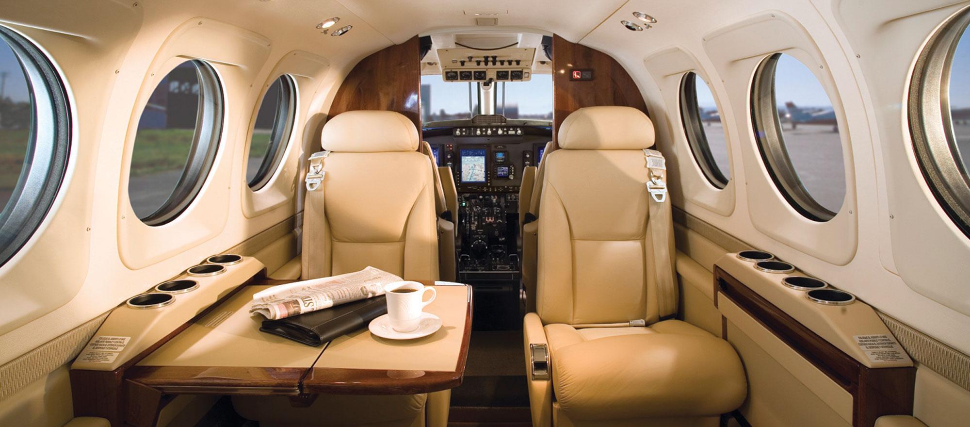 King Air C90GT interior