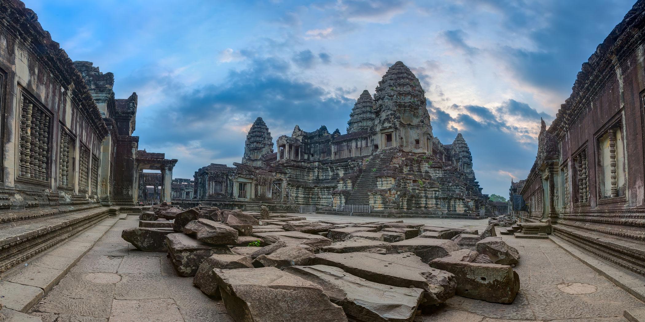Towers at Angkor Wat in Cambodia