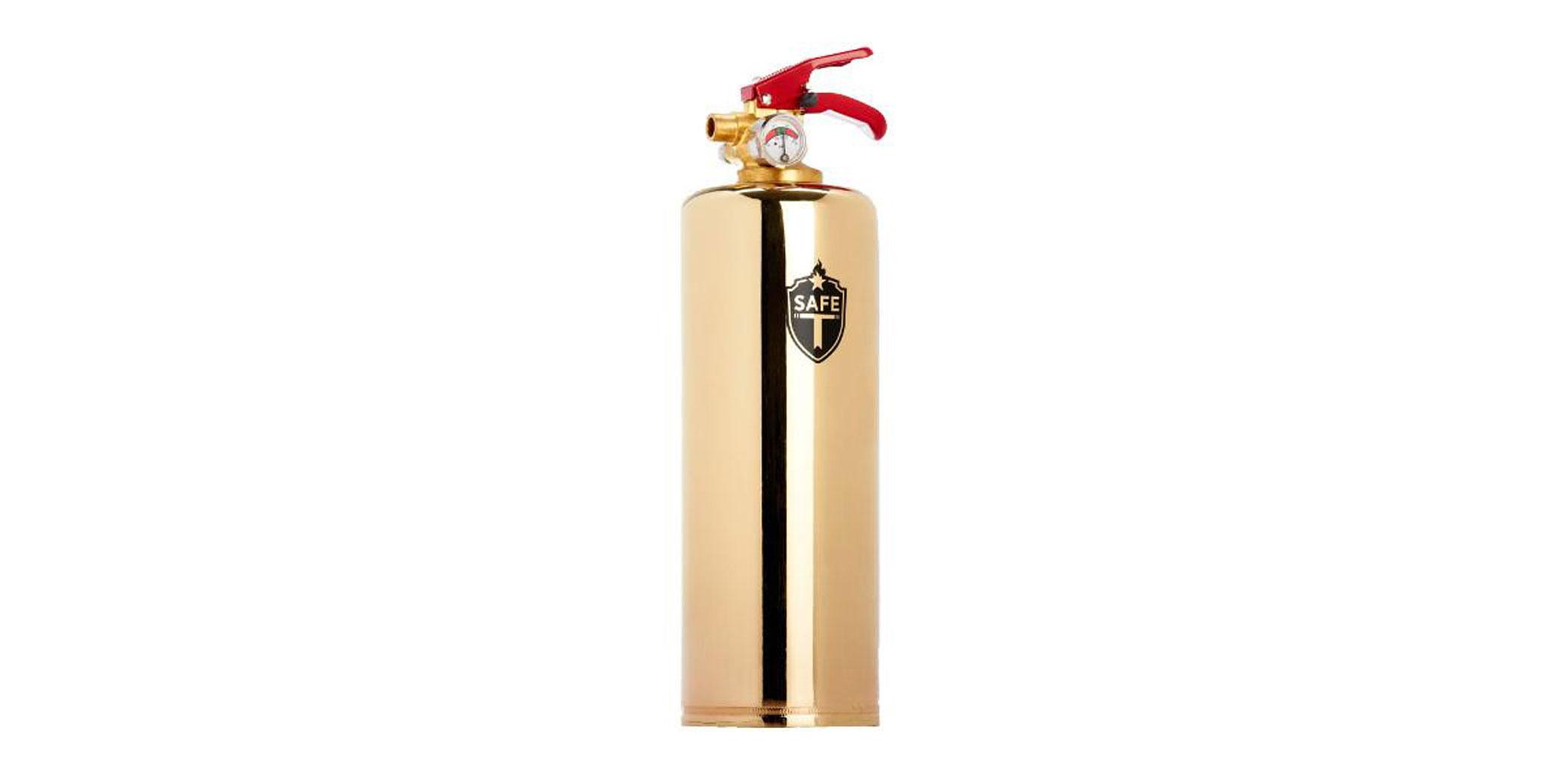 Safe-T Brass luxury fire extinguisher