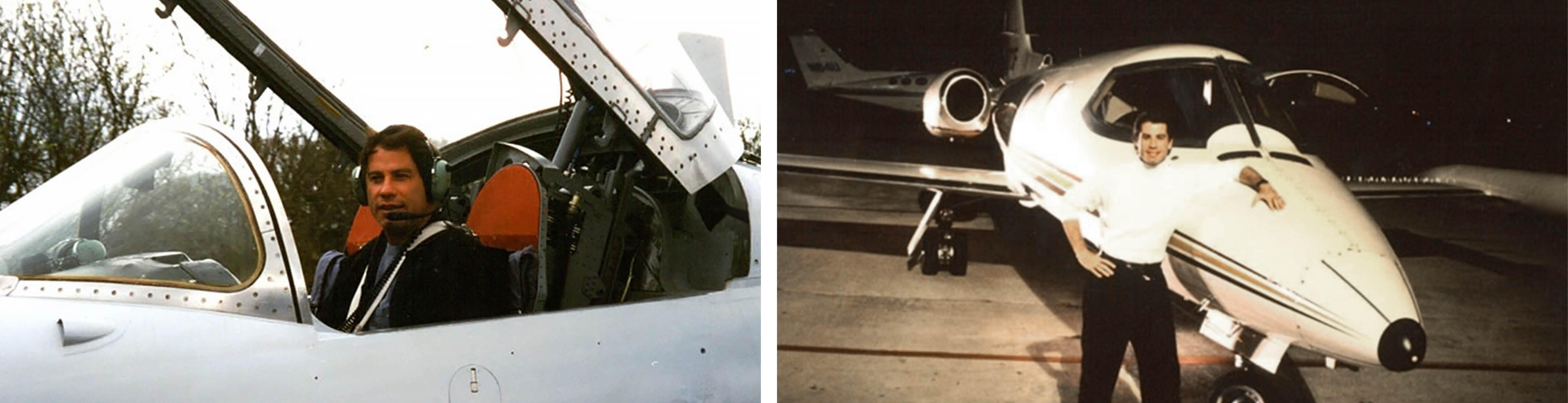 John Travolta with aircraft
