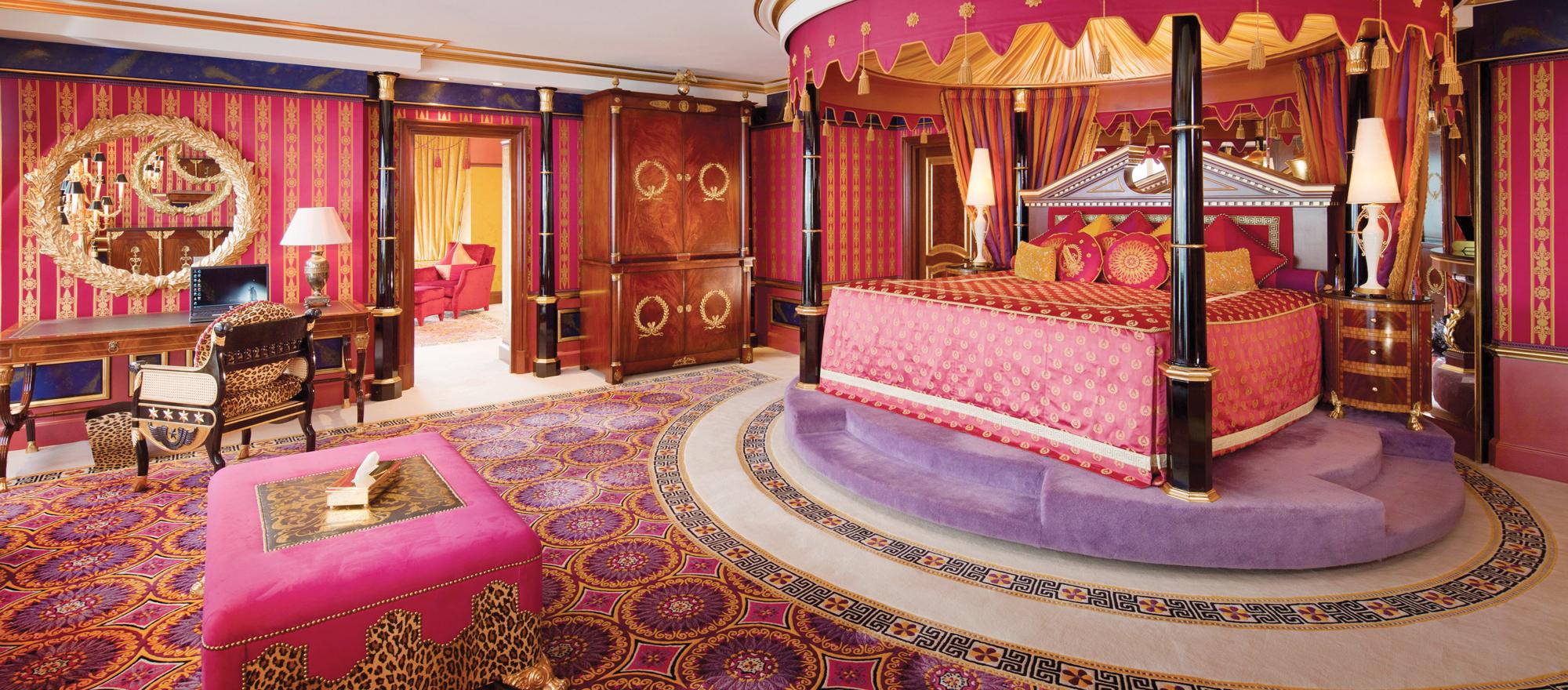 A suite at Dubai's Burg-Al-Arab hotel might cost $24,000 a night. 