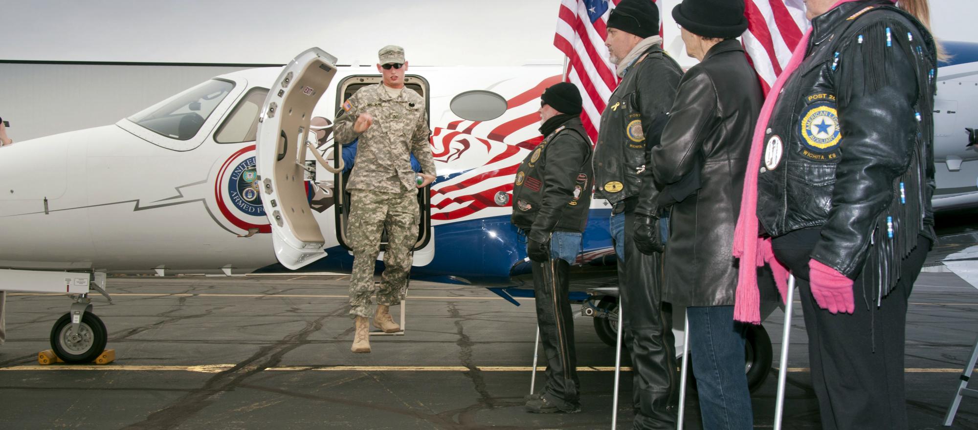 Cessna's third Veterans Airlift Command mission