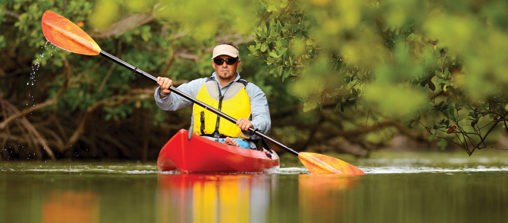 Man in kayak