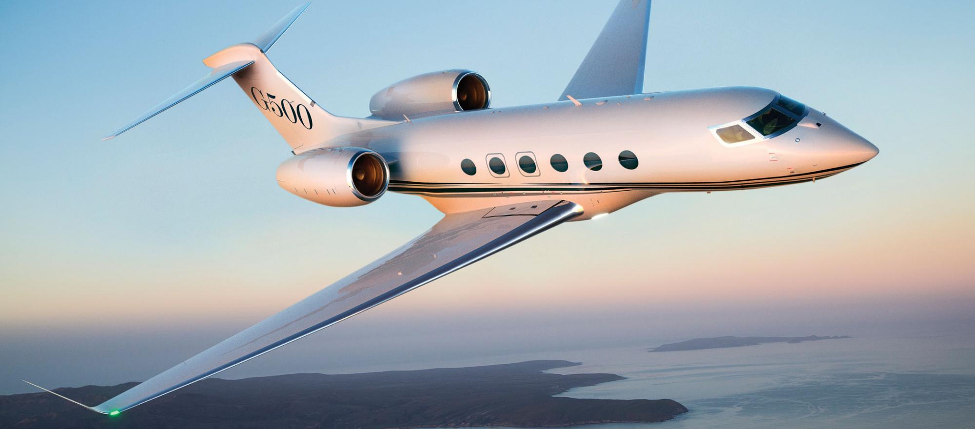 Gulfstream’s G500, which made its first test flight last May, will be capable of traveling nonstop from Los Angeles to London.
