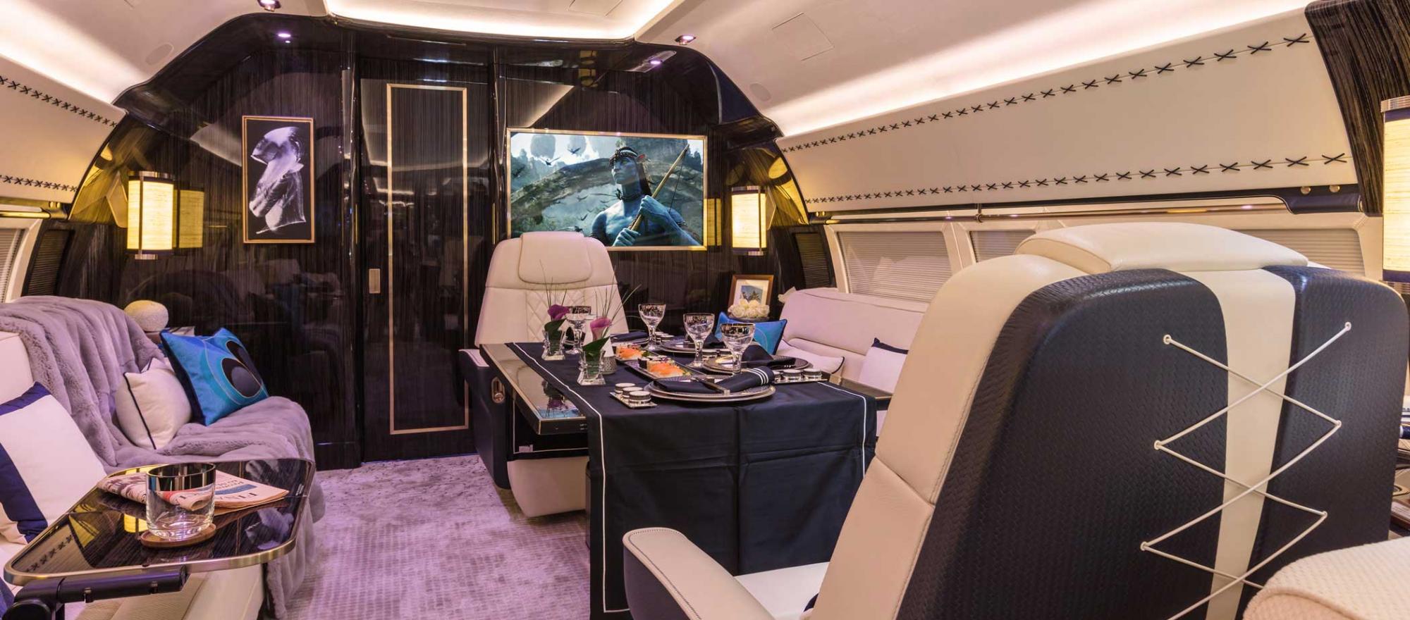 BBJ interior by Winch Design