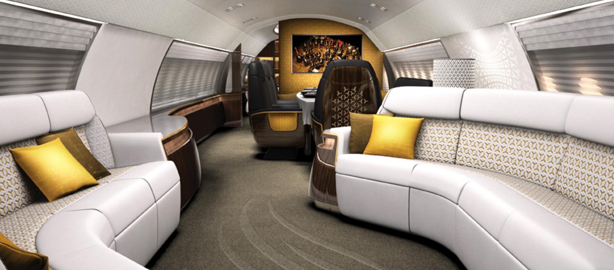 The latest Avro Business Jet (ABJ) executive version of the Avro RJ regional 