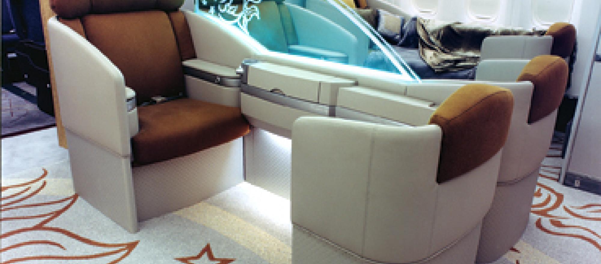 Hand-sewn with silk accents, the carpet features images of alligators, sea tu