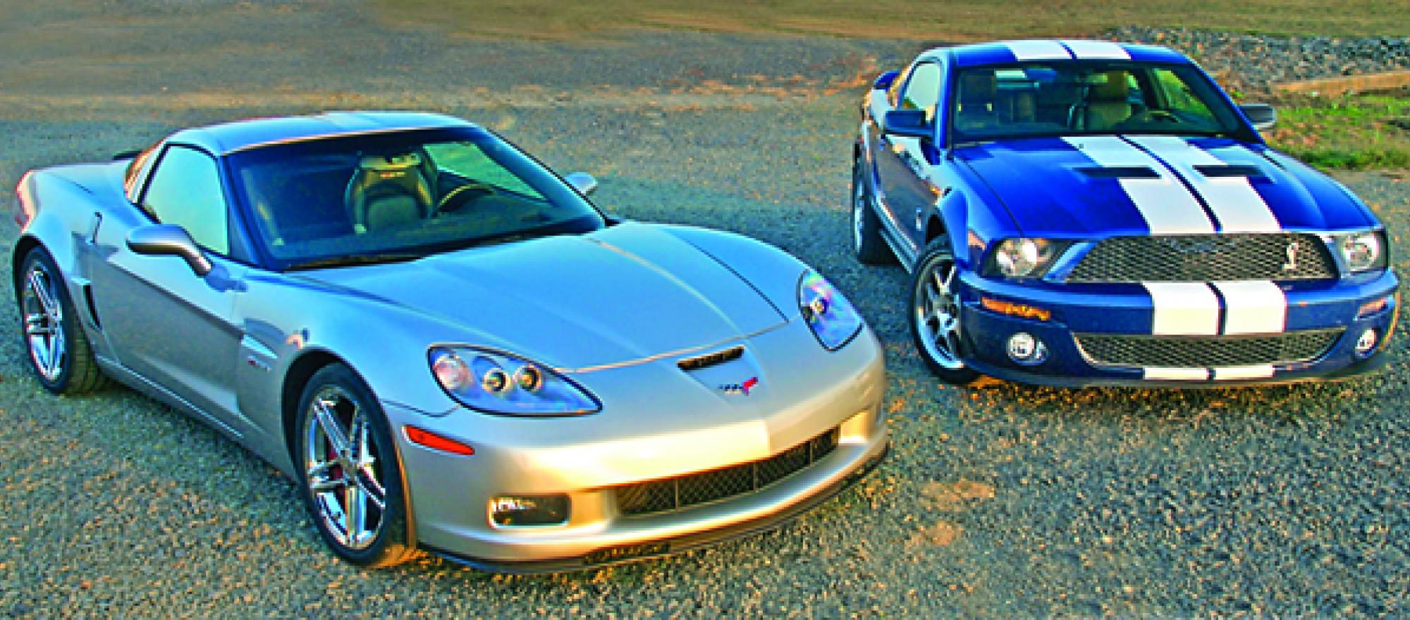 The Chevrolet Corvette Z06 and the Ford Shelby GT500 Cobra