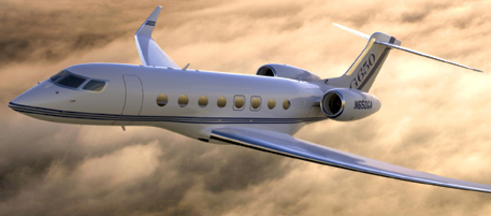 The clean-sheet G650, shown here in an artist’s rendering, Still looks every 