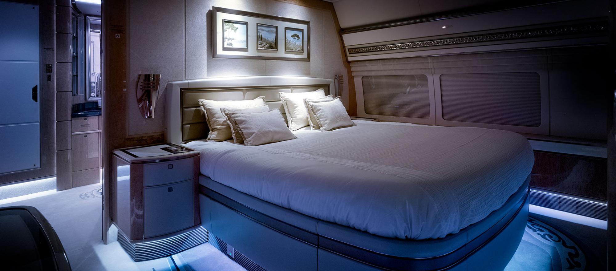 bedroom on plane