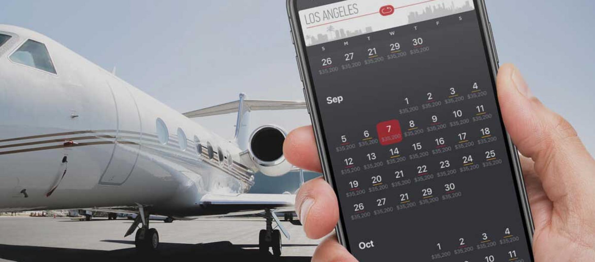 Xo aircraft with booking app