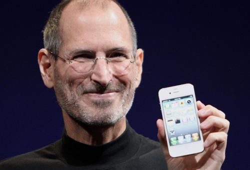 Steve Jobs with iPhone