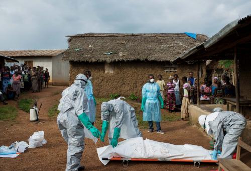 Doctors without Borders, shown here aiding a suspected Ebola victim, is one of the charities recently featured in BJT's Giving Back department.