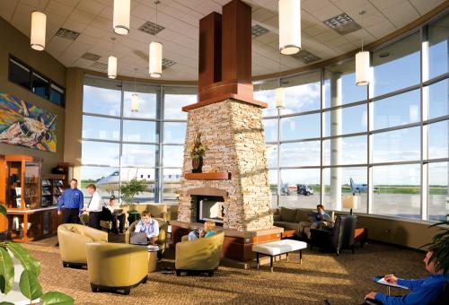 If you’re on a business trip, you might consider using the FBO as a temporary office.