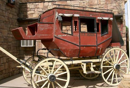 A Wells Fargo stagecoach