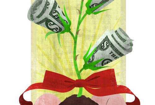 As a charitable trust grows, its annuity will grow. (Illustration: John Lewis)