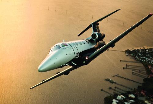 Compared with the Cessna Citation Mustang, the Phenom 100 cruises 50 knots faster and weighs 1,000 pounds more (at maximum takeoff weight)