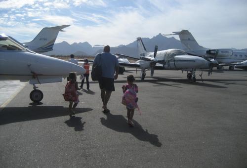 Passengers using Anjet Charter