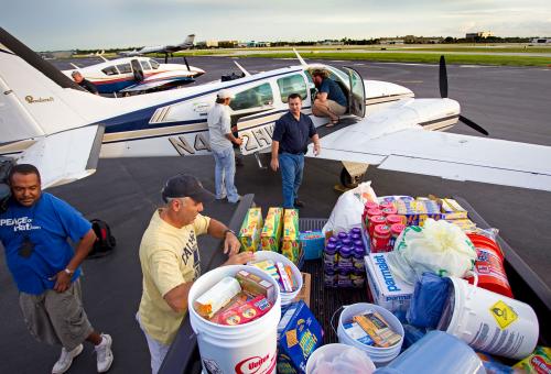 Aviation Industry Hurricane Relief Efforts