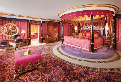 A suite at Dubai's Burg-Al-Arab hotel might cost $24,000 a night. 
