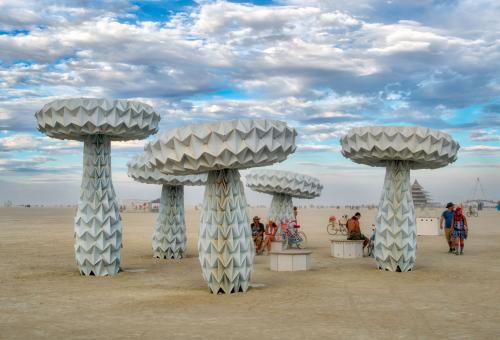 FoldHaus, Shrumen Lumen, at Burning Man.                   