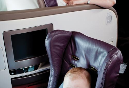 Safety seat protects pint-sized flyers