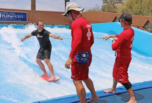 Flow riding at Westin Kierland (Photo: Kim Rosenlof)