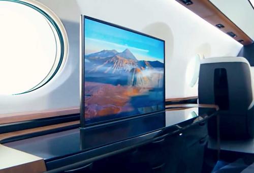 Rosen Aviation’s OLED 4K displays offer vastly improved picture quality.