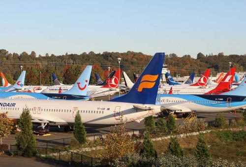 Boeing Max aircraft in storage