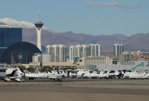 Superbowl 2024 at Harry Reid International by Barry Ambrose