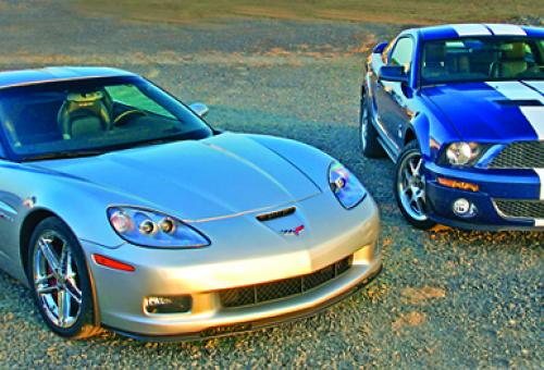 The Chevrolet Corvette Z06 and the Ford Shelby GT500 Cobra