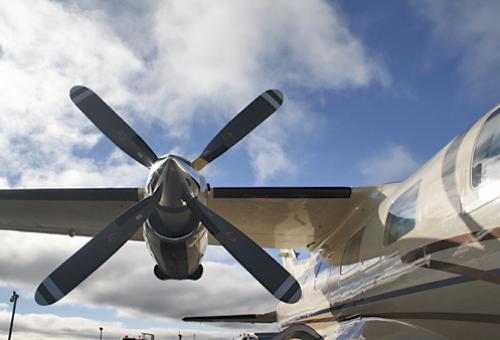 The position of the propellers on the MU-2 means that passengers will notice 