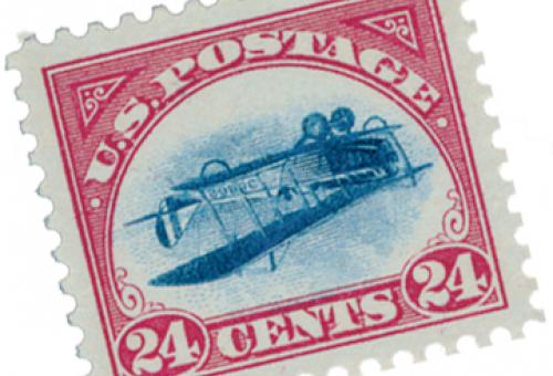 The plate block with an inverted Jenny will cost you $3 million.