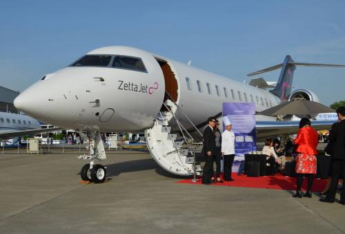 Zetta Jet’s new Global 6000 at ABACE 2017.