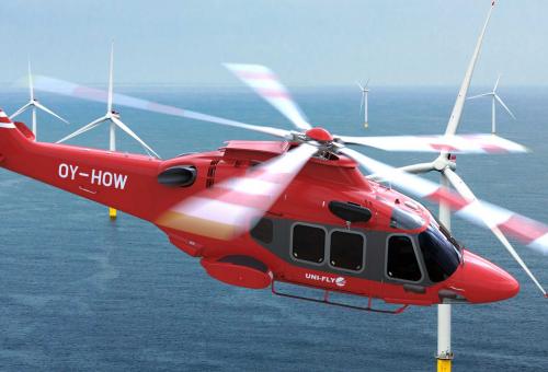 helicopter in flight