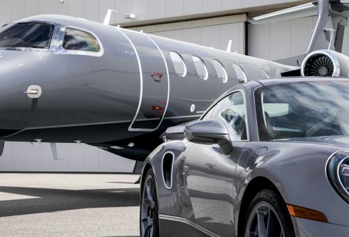 Limited-edition Embraer Phenom 300E and Porsche 911 Turbo S "Duet" pairing