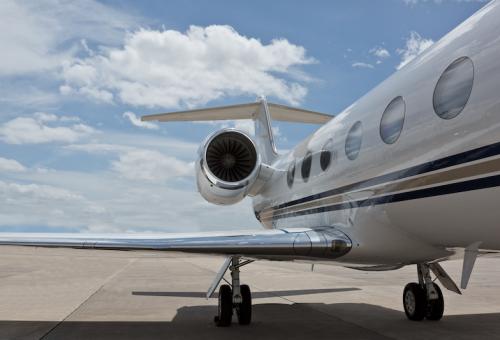 Partial exterior image of a Gulfstream jet