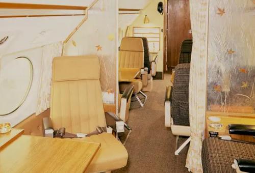 Interior of Walt Disney's Gulfstream I