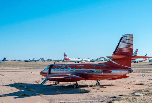 A Lockheed JetStar once owned by Elvis Presley