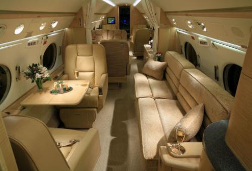 Inside an XOJet GV