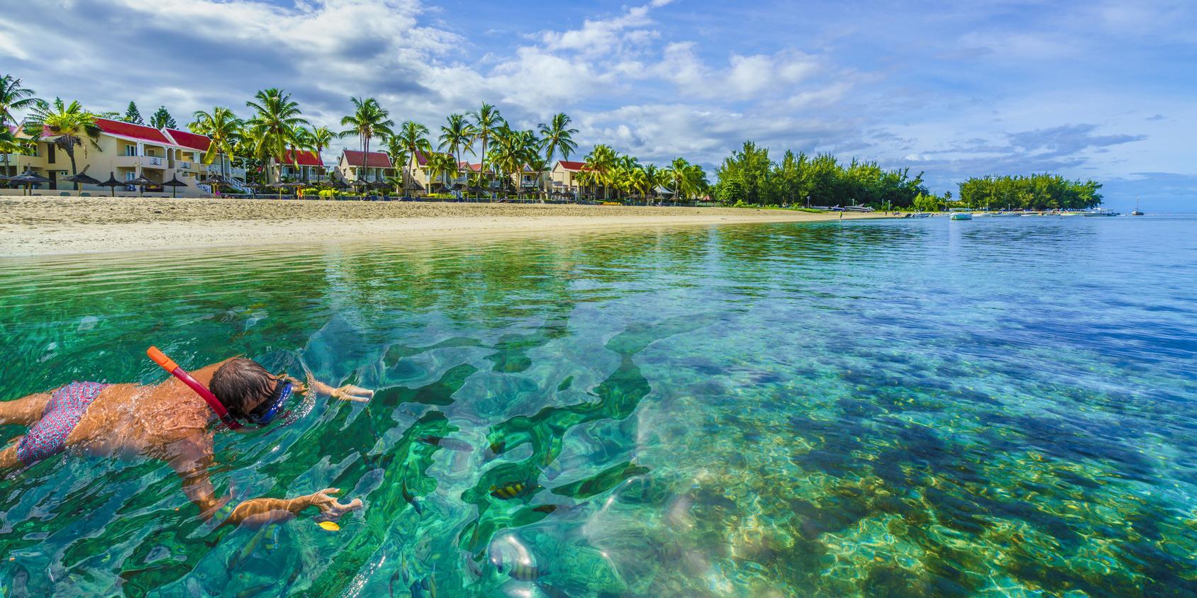 Calm waters in the north and west are well suited to snorkeling.