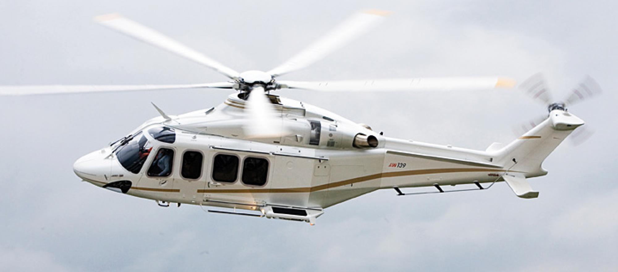 Most of the used AW139s on the market aren’t in executive livery, so you may 