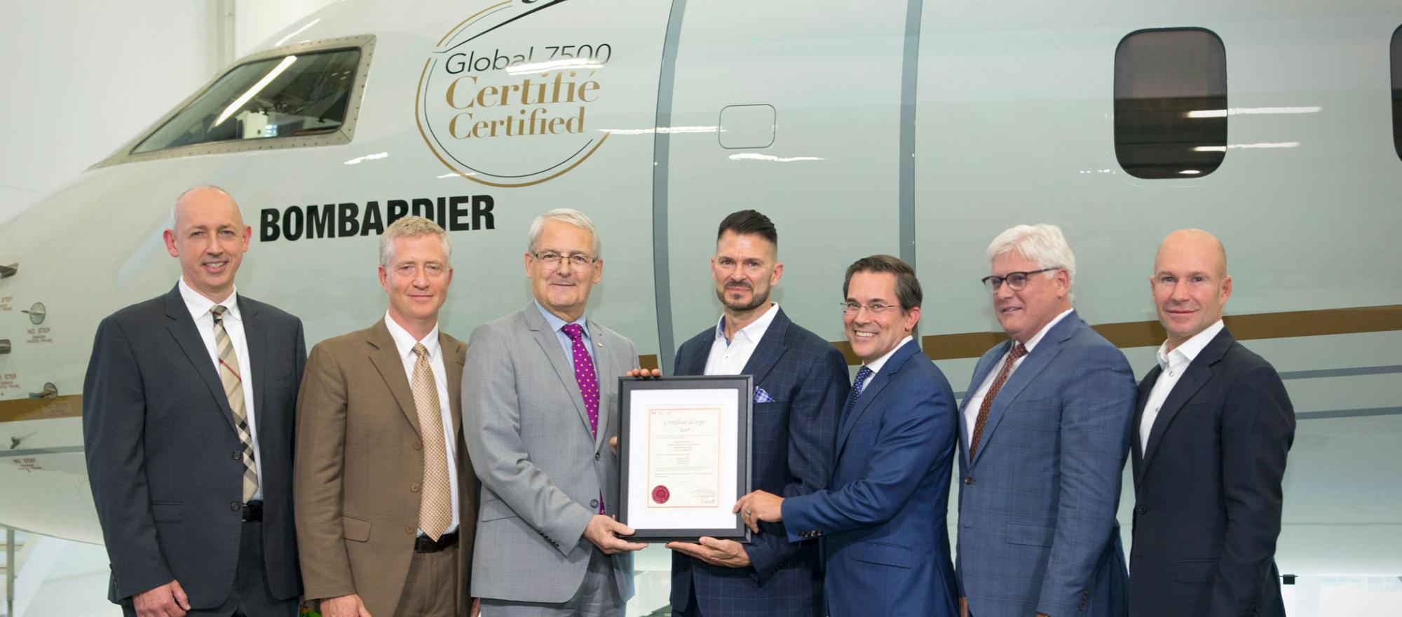 Bombardier Global 7500 Is Certified Business Jet Traveler