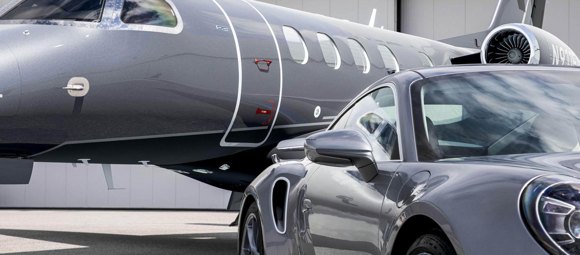 Limited-edition Embraer Phenom 300E and Porsche 911 Turbo S "Duet" pairing