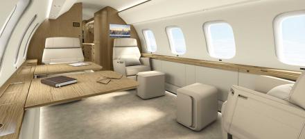 Bombardier Unveils Global 7500, 8000 Executive Cabin
